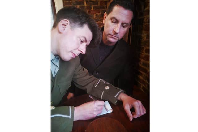 Aaron Holdaway (left) as Wilfred Owen and Henry Oastler as Siegfried Sassoon in Not About Heroes