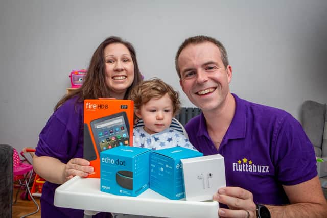 Laura and Mike Gilmour with their son, Thomas
