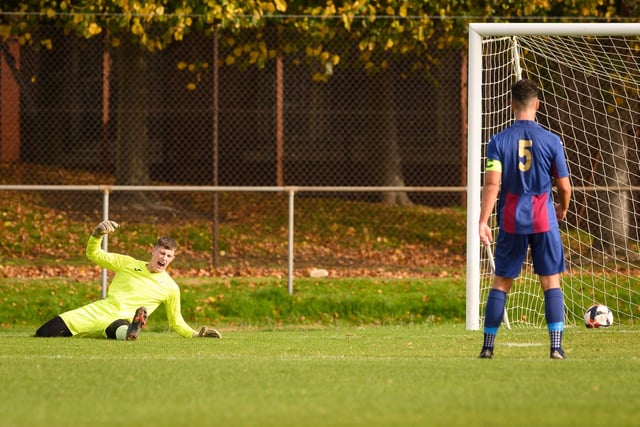 USP goalkeeper Charlie Shepherd reacts after conceding. Picture: Keith Woodland