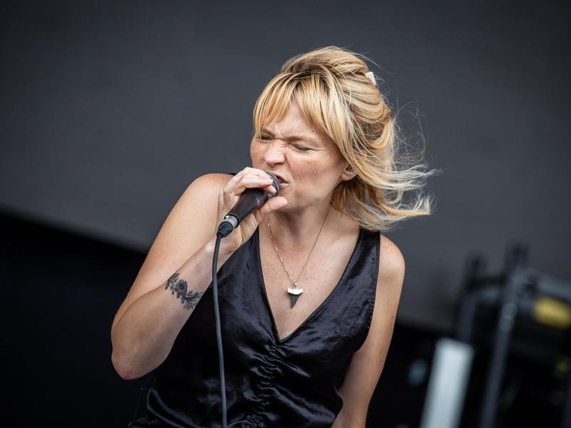 Billy Nomates on the Common Stage. 
Picture: Alex Shute