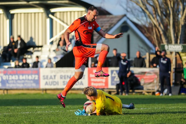 Pagham keeper Will Tillman collects. Picture by Nathan Lipsham