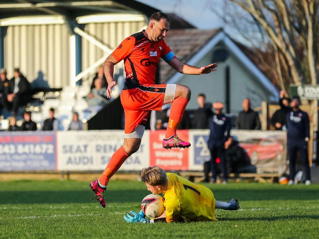 Pagham keeper Will Tillman collects. Picture by Nathan Lipsham