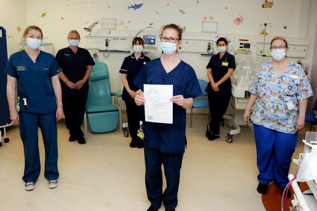 The NICU department achieving a Certificate of Commitment from UNICEF.
Picture: Courtesy of Portsmouth Hospitals University NHS Trust