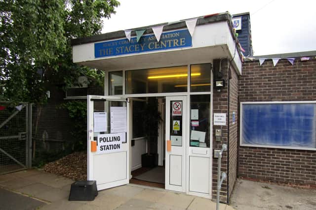 The polling station at the Stacey Centre in Walsall Road Portsmouth
Picture: Debz Croker
