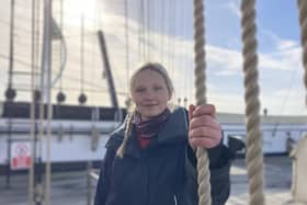 Connie Sheeran is a Historic Ship Rigger at the NMRN. Connie believes that the sky is the limit for women, being the only female worker on HMS Warrior, Connie says that size and strength doesn’t matter if you are confident in your skills and technique.