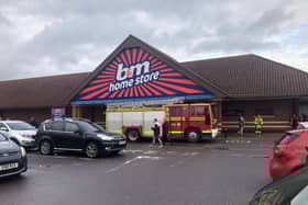 B&M store in Fitzherbert Road, Farlington, Portsmouth, this afternoon.