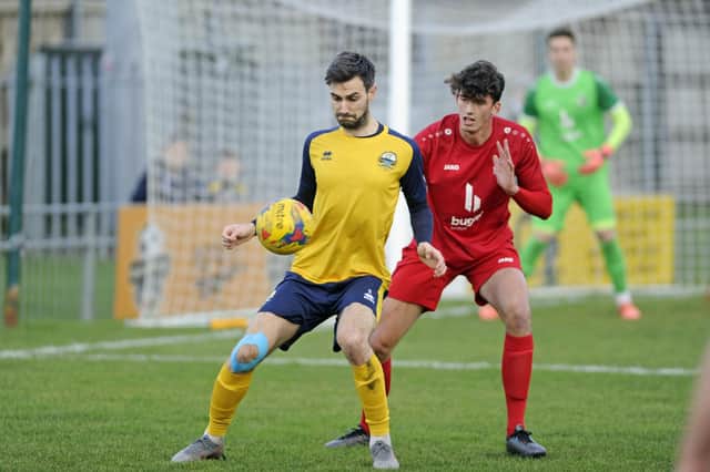 Injured Gosport striker Matt Paterson requires a knee operation. Picture: Ian Hargreaves  (141219-11)
