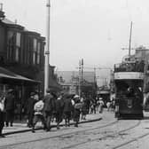 Bedford's on the left in Fawcett Road 1906
This wonderful photograph looking north up Fawcett Road on a hot summers day.
In the distance can be seen the roof of Rugby Road Church which still stands, although now flats.