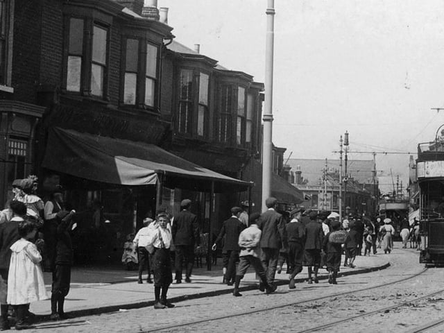 Bedford's on the left in Fawcett Road 1906 This wonderful photograph looking north up Fawcett Road on a hot summers day. In the distance can be seen the roof of Rugby Road Church which still stands, although now flats.