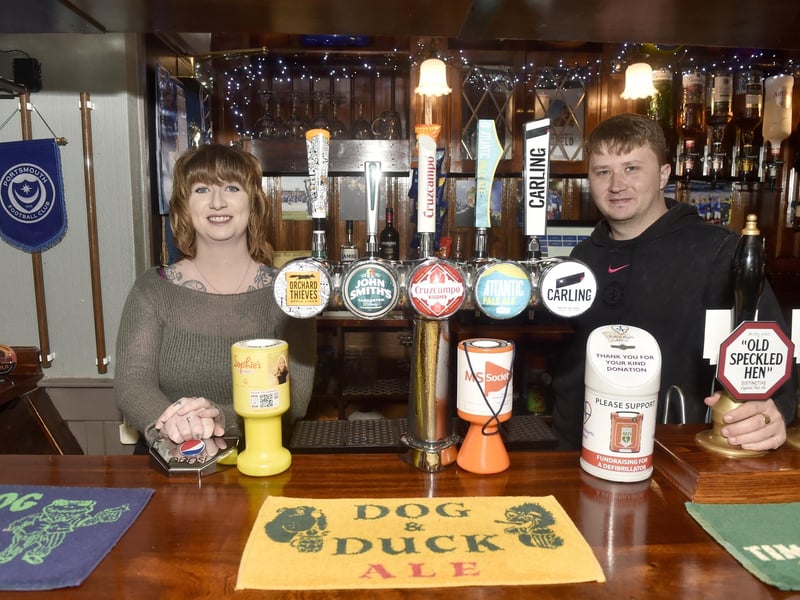 Heidi Bennett (29) and her partner Lewis Hind (29) have moved from Weymouth to Gosport to take over as the landlords of The Fox Tavern in North Street, Gosport, which is one of the oldest pubs in Gosport.  Picture: Sarah Standing (240125-8696)