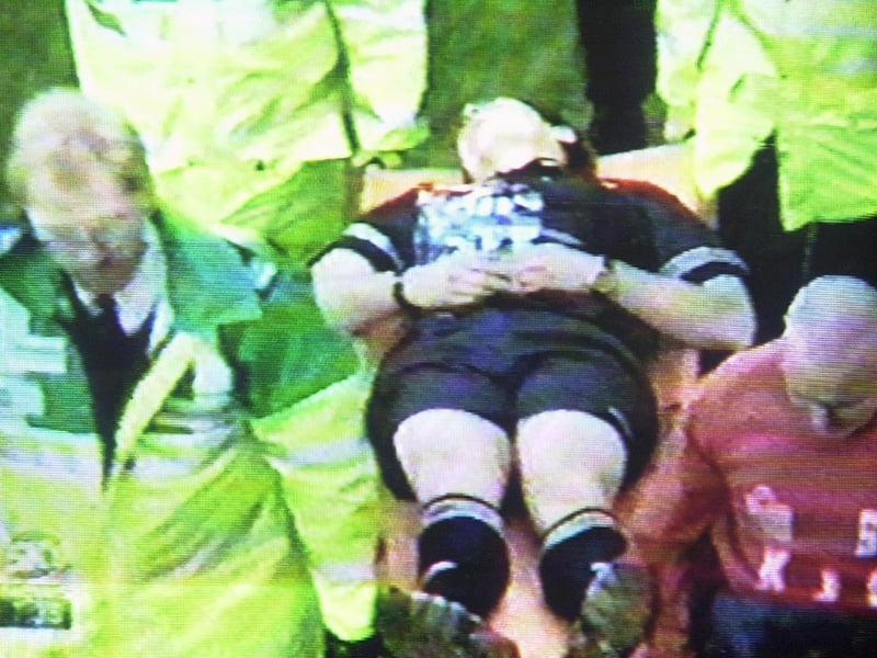 Fratton Park was shocked, stunned and appalled as Sheffield United fan John Corker knocked linesman Ed Martin unconscious with a single punch in January 1998. Corker said he was upset with the decision to send off the Blades keeper. 'I don't remember much about it actually, I was quite drunk,' said Corker who was sentenced to three months in prison.