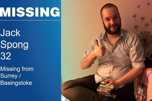 Missing man Jack Spong. Picture: Hampshire Constabulary