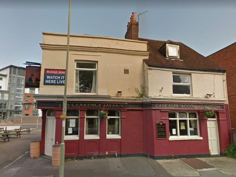 The Clarence Tavern, at 1 Clarence Road, Gosport was given a score of three on March 14.