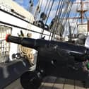 Paolo Parodi stars in the title role of Groundlings Theatre's 2022 pantomime, Robin Hood. Picture taken on HMS Warrior at Portsmouth Historic Dockyard