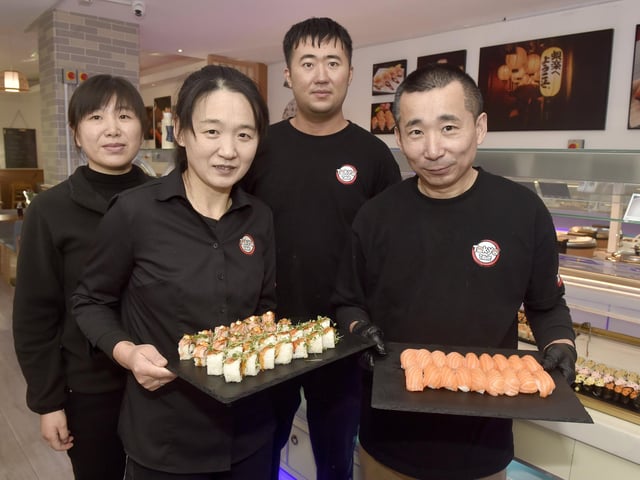 Tokyo Table has opened up in Castle Road, Southsea.Pictured is: (l-r) Vicky Liu, Sue Wang, Keyuan Li and Tom Yang.Picture: Sarah Standing (121124-5539)
