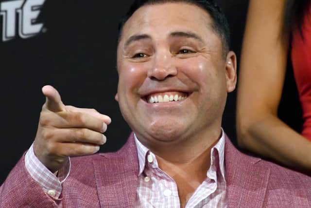Boxing legend Oscar De La Hoya. (Photo by Ethan Miller/Getty Images)