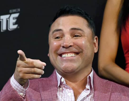 Boxing legend Oscar De La Hoya. (Photo by Ethan Miller/Getty Images)