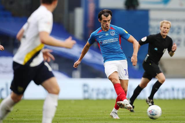 Pompey are back in action with a trip to Stevenage in the Carabao Cup. It will be their first competitive action since the League One play-off semi-final against Oxford United. Picture: Joe Pepler