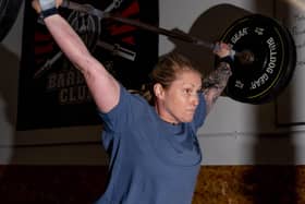 Pictured: Lou Herron, training at Hampshire Barbell, Hilsea.

Picture: Habibur Rahman