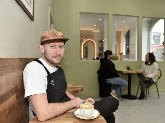 Steve Madden (39) co-owner of Crema Coffee, their second site which they are based in at London Road, North End, Portsmouth.

Picture: Sarah Standing