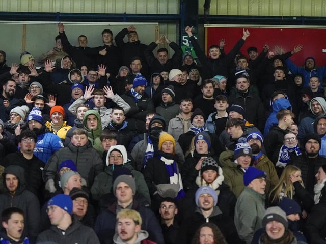 1,569 Pompey fans made the trip to Wycombe - despite the cold conditions.