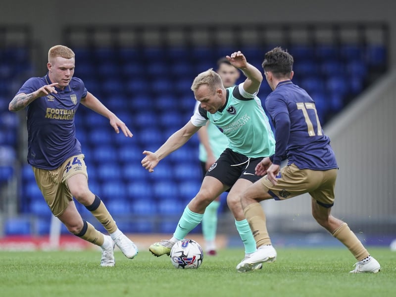 (Replaced by Abu Kamara on 70 mins) Sprang to life in the second half, buzzing around the pitch and pressing defenders high up the pitch, dispossessing them at times. In a match of few Pompey chances, his low shot at the start of the second half stood out. Although took some very disappointing corners.