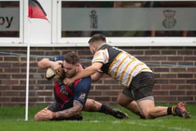 US Portsmouth's Ryan Merrikin was sin-binned and scored a try in the defeat to Overton Picture: Keith Woodland