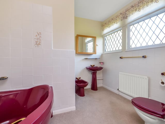 One of the bathrooms