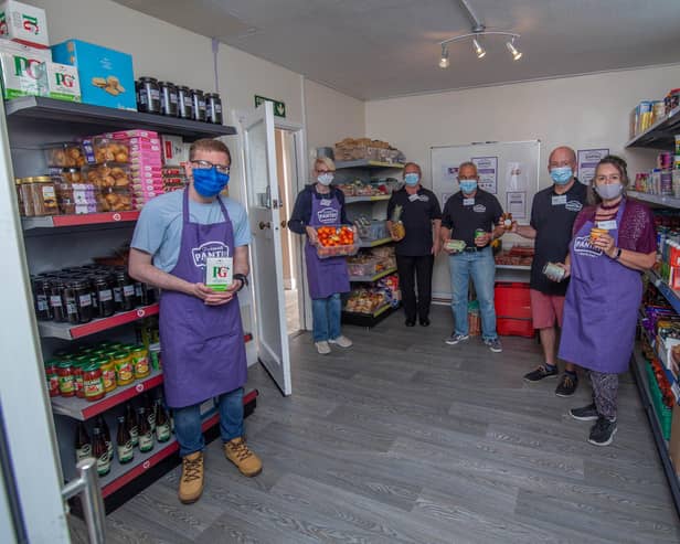 Volunteers at North End Pantry at North End Baptist Church, Portsmouth when it opened on Thursday 17th June 2021
Picture: Habibur Rahman