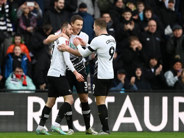 Wycombe win: 30%.
Derby win: 41%.
Draw: 29%.
