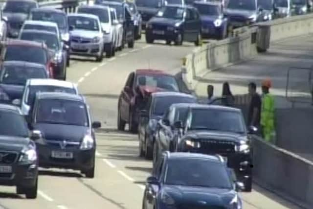 A multiple-car crash has caused delays on the M27 this afternoon. Picture: Highways England