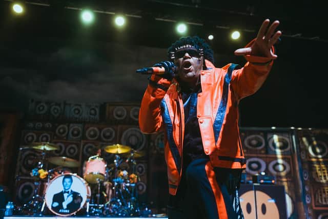 'Nobody Does it Better' - Benji Webbe of Skindred with Roger Moore's James Bond at Portsmouth Guildhall. Picture by Scott Chalmers Photography