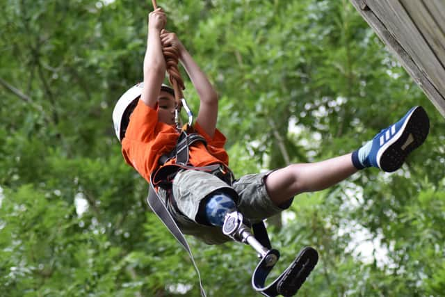 Fundraising challenges for Havant charity Over The Wall will form part of the Captain Tom 100 Challenge. Pictured: A participant at one of the Over The Wall camps