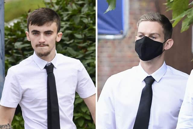 Nathan Daniels, left, and Bradley Green of Fareham who have avoided a jail term for breaking into Marwell Zoo 
Pictures: Will Dax / Solent News and Pictures