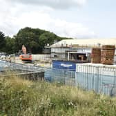 The new Football Hub is being built at King George V playing fields in Cosham.
Picture: Sarah Standing (130723-6502)