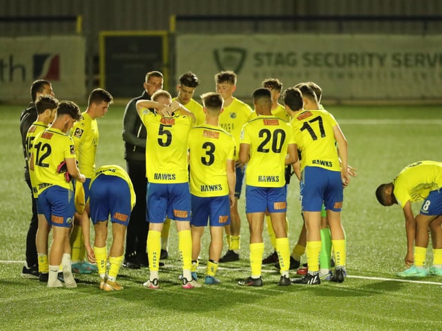 Hawks reflect on their cup final defeat. Picture: Dave Haines