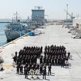 Sailors based on Op Kipion in the Gulf pictured at the Naval Support Facility, Bahrain, in October 2021
Photo: Lt A Blake RN