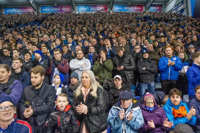 Pompey fans are waiting to hear when they'll be allowed back into Fratton Park. Picture: Habibur Rahman