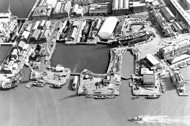 Naval base from the air in June 1985. The News PP1337