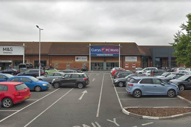 The Currys store in Portfield Road, Chichester, was robbed last Wednesday at 7.25pm. Picture: Google Street View.
