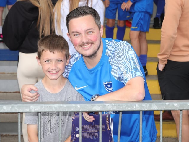 Pompey make their annual pre-season trip to the Hawks Picture: Dave Haines.