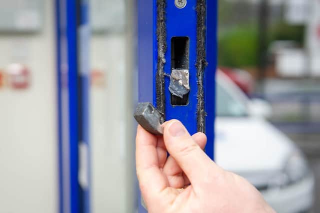 Damage to the front entrance 
Picture: Habibur Rahman