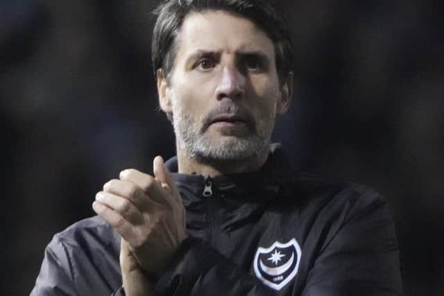 Pompey boss Danny Cowley. Picture: Barry Zee.