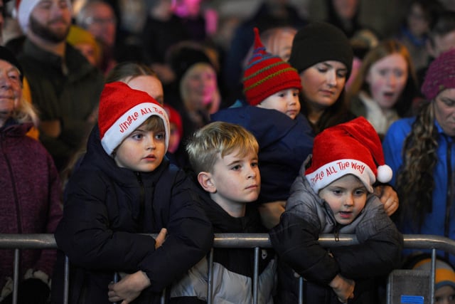 Friends and families enjoyed a festive evening with the Christmas lights being turned on in Portchester. Picture: Sarah Standing (291124-9691)