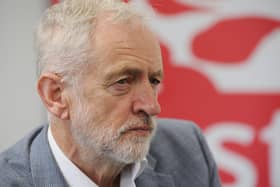 Jeremy Corbyn at Unite offices visiting Peterborough to support Labour candidate Lisa Forbes