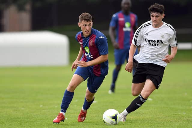 Brodie Spencer misses US Portsmouth's FA Cup trip to Laverstock & Ford after  being sent off in the previous round at Welton Rovers

Picture: Neil Marshall