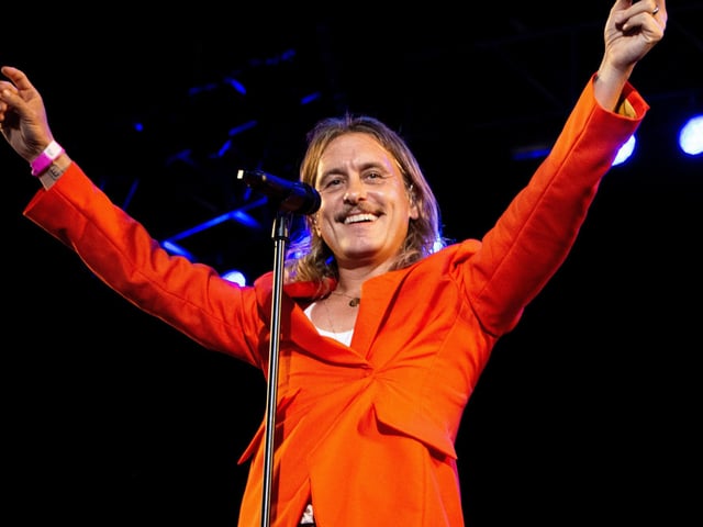 The Isle Of Wight Festival in Seaclose Park 2022. Pictured is: Mark Owen. Picture: Emma Terracciano