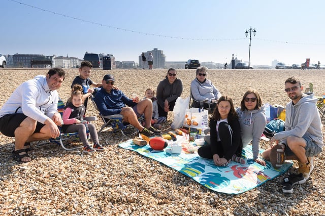 A family enjoying their day at the beach
(160421-17)