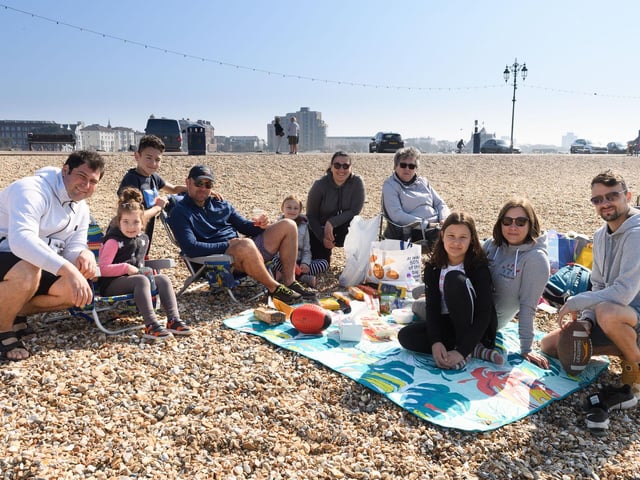 A family enjoying their day at the beach
(160421-17)