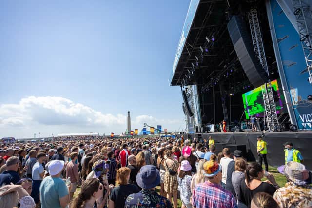 Victorious Festival opened on Friday afternoon with some huge bands including Primal Scream and The Stereophonics. Pictured - Primal Scream Photos by Alex Shute